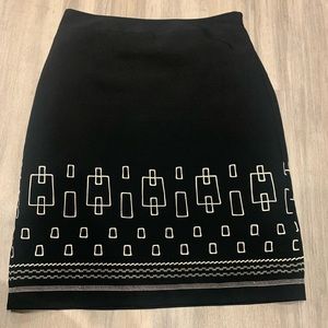Loft Black pencil skirt